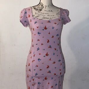 Purple Floral Maxi Dress